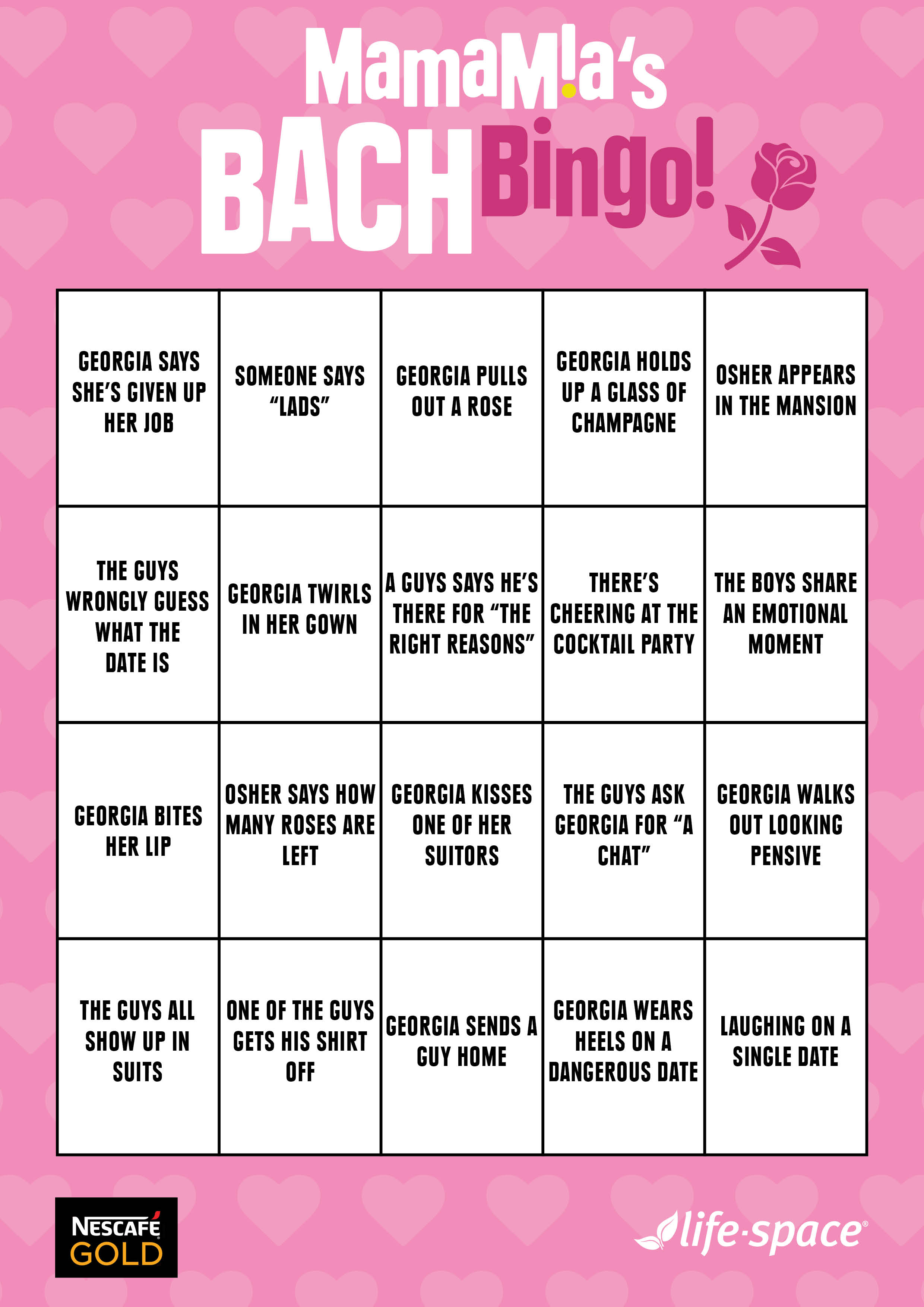 Bachelorette Bingo