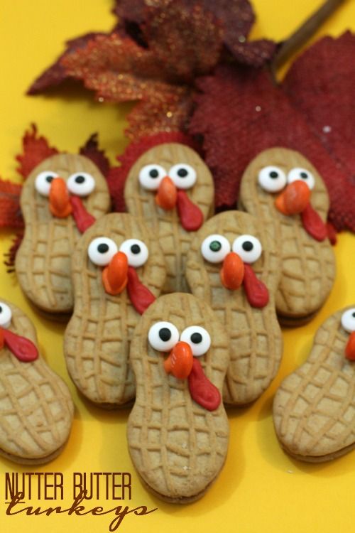 nutter butter turkey cookies