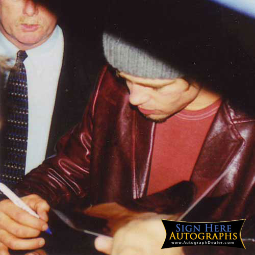 Brad Pitt autograph