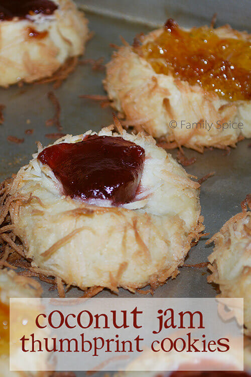 M&M thumbprint cookies