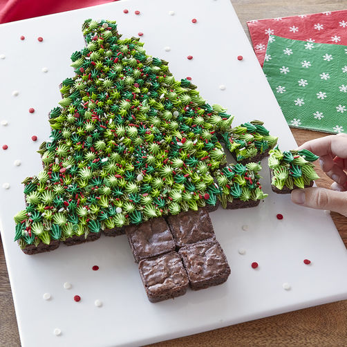 brownie christmas tree