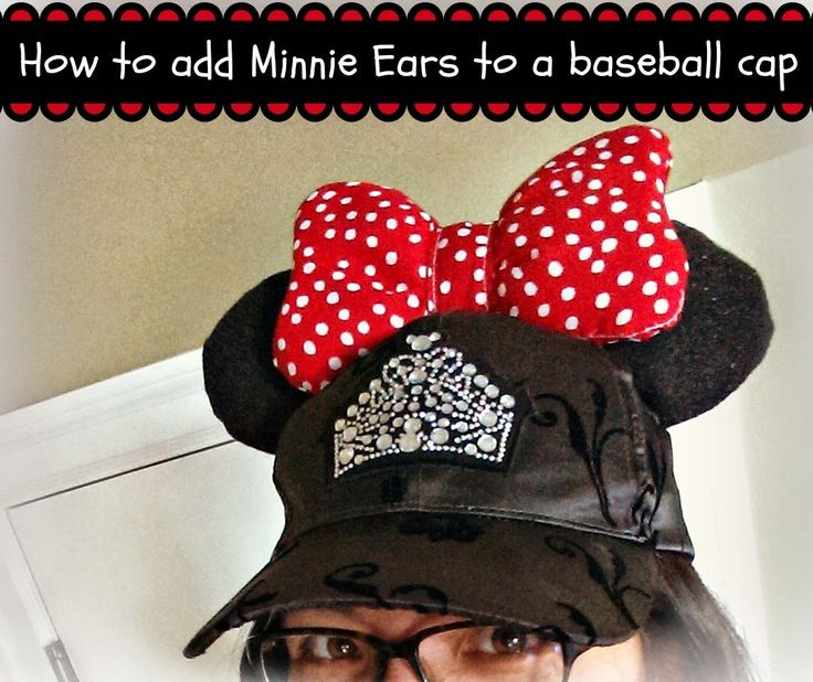 diy mickey ears baseball hat