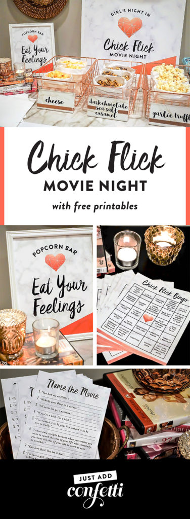 chick flick bingo